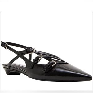 Steve Madden Black Women's Slingback Flats